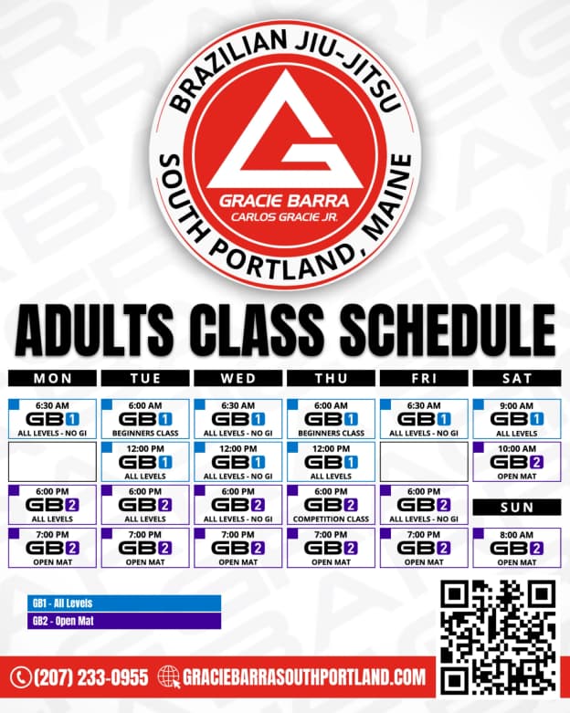 Exterior or interior of Gracie Barra South Portland, ME
