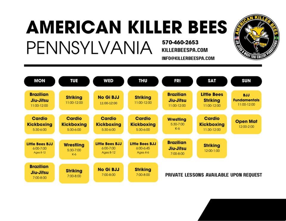 Exterior or interior of American Killer Bees PA MMA & Brazilian Jiu Jitsu